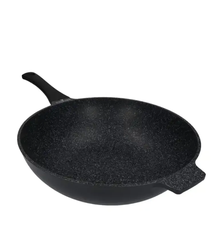 ZWIEGER BLACK STONE Patelnia Wok 32 cm GREBLON non-stick