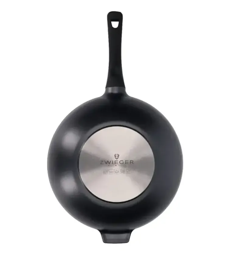 ZWIEGER BLACK STONE Patelnia Wok 32 cm GREBLON non-stick