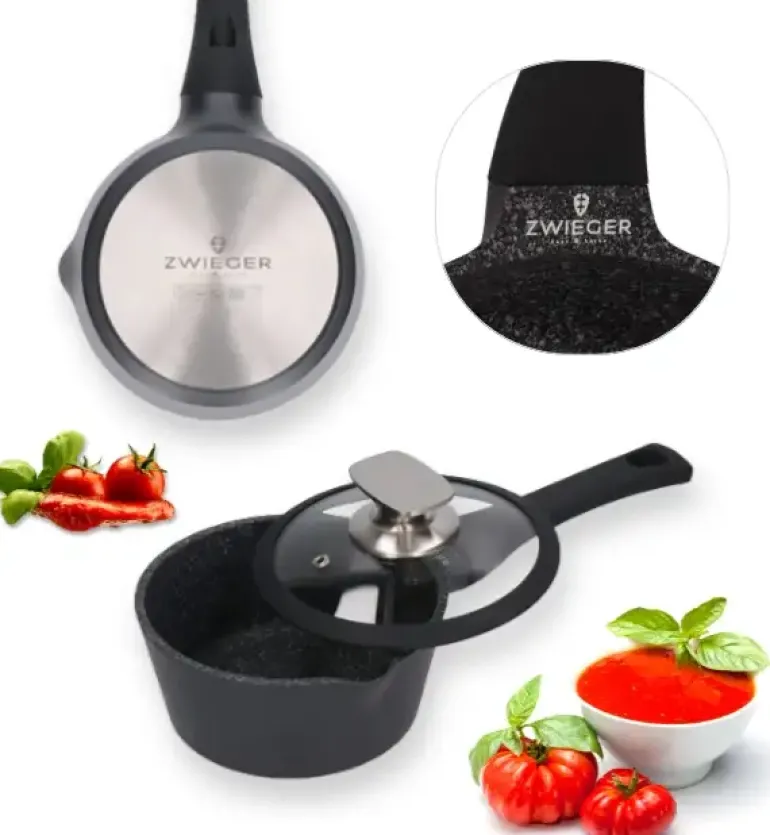 ZWIEGER BLACK STONE Rondel 16 cm GREBLON non-stick