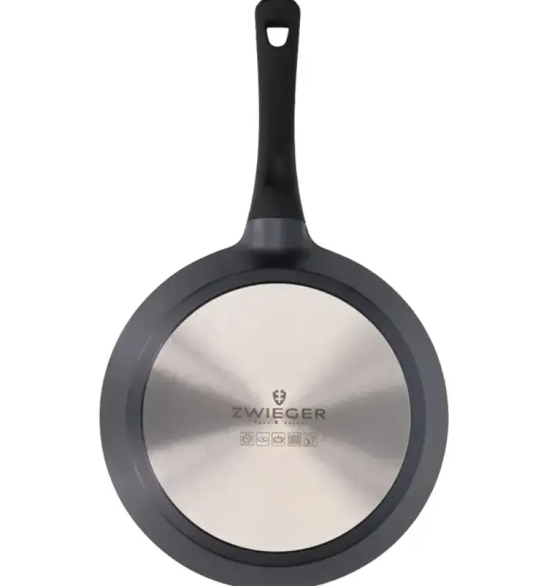 ZWIEGER BLACK STONE Zestaw garnków z pokrywkami 20, 24, 28 cm + Patelnie 24, 28 cm