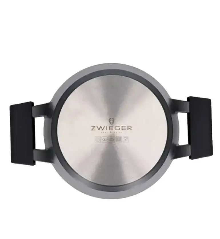 ZWIEGER BLACK STONE Zestaw garnków z pokrywkami 20, 24, 28 cm + Rondel 16 cm + Patelnie 20, 28 cm + Brytfanna VERON