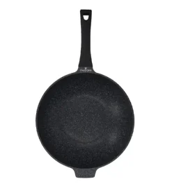 ZWIEGER BLACK STONE Zestaw garnków z pokrywkami 20, 24, 28 cm + Rondel 16 cm + Patelnie 20, 24, 28 cm + Wok 32 cm + Pokrywki Tadar