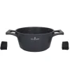 ZWIEGER BLACK STONE Zestaw garnków z pokrywkami 20, 24, 28 cm + Brytfanna VERON / GREBLON non-stick