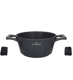 ZWIEGER BLACK STONE Zestaw garnków z pokrywkami 20, 24 cm + Patelnie 20, 24 cm