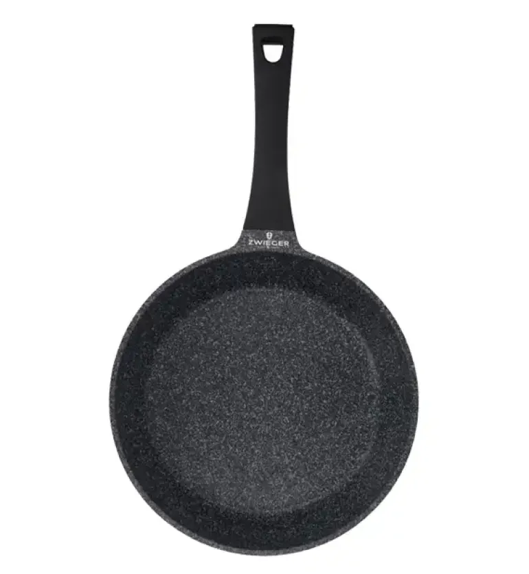 ZWIEGER BLACK STONE Zestaw Garnek z pokrywką 28 cm + Rondel 16 cm + Patelnie 20, 24, 28 cm