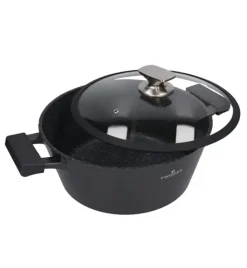ZWIEGER BLACK STONE Zestaw Garnek z pokrywką 28 cm + Rondel 16 cm + Patelnie 20, 24, 28 cm