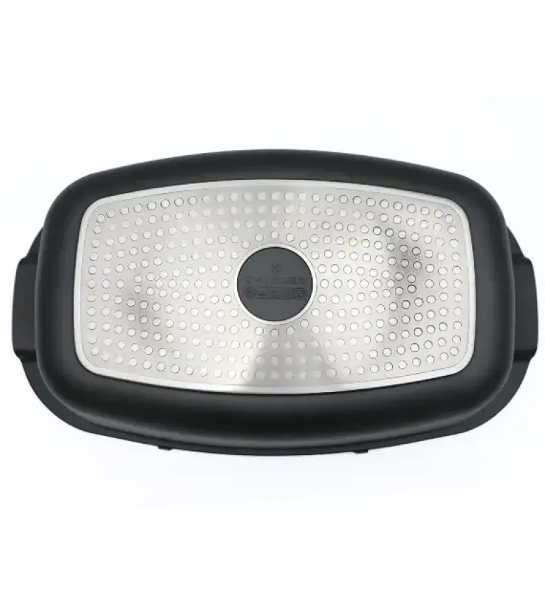 ZWIEGER BLACK STONE Zestaw garnków z pokrywkami 20, 24, 28 cm GREBLON non-stick + Brytfanna Practi Plus