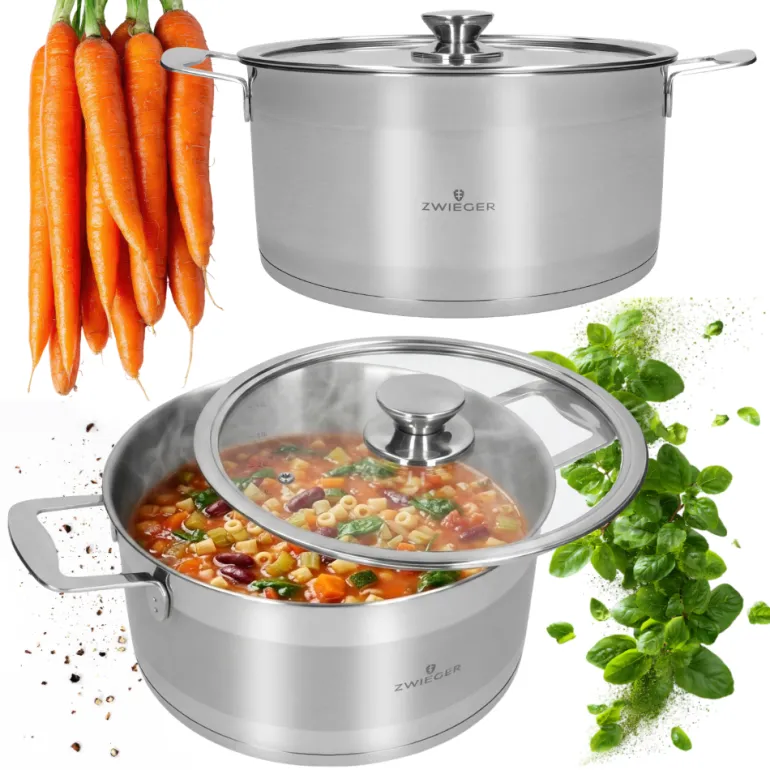 ZWIEGER CALDO Garnek 4,6 l z pokrywką 24 cm całostalowy