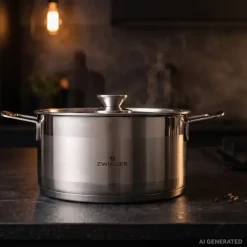 ZWIEGER CALDO Garnek 2,6 l z pokrywką 20 cm całostalowy