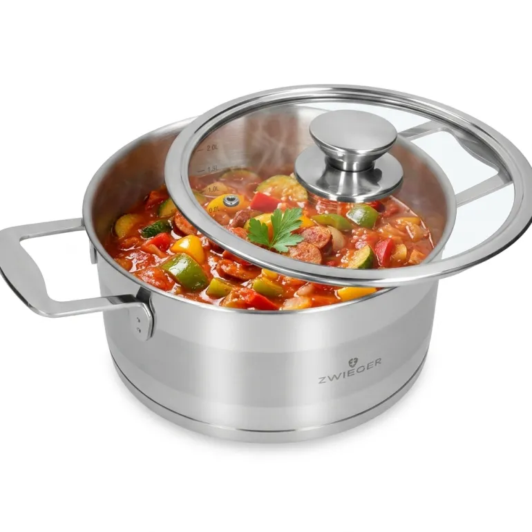 ZWIEGER CALDO Garnek 2,6 l z pokrywką 20 cm całostalowy
