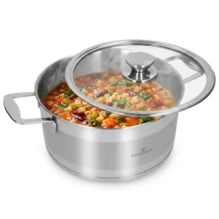 ZWIEGER CALDO Komplet garnki z pokrywkami 8 el (R16, 20, 24,28) + Brytfanna VERON