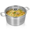 ZWIEGER CALDO Komplet garnki z pokrywkami 8 el stal nierdzewna