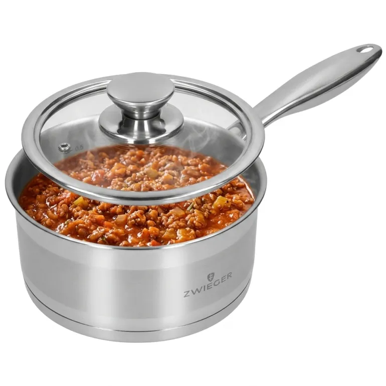 ZWIEGER CALDO Komplet garnki z pokrywkami 8 el stal nierdzewna