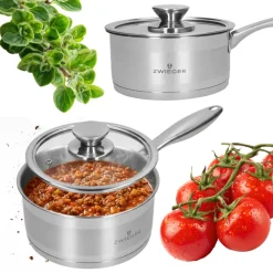 ZWIEGER CALDO Rondel 1,3 l z pokrywką 16 cm całostalowy