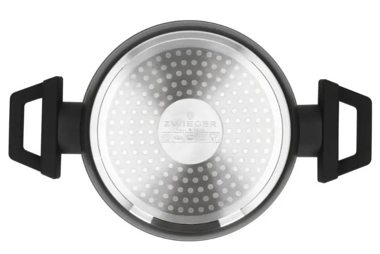 ZWIEGER FORTE Garnek 3 L z pokrywką 20 cm / czarny / aluminium