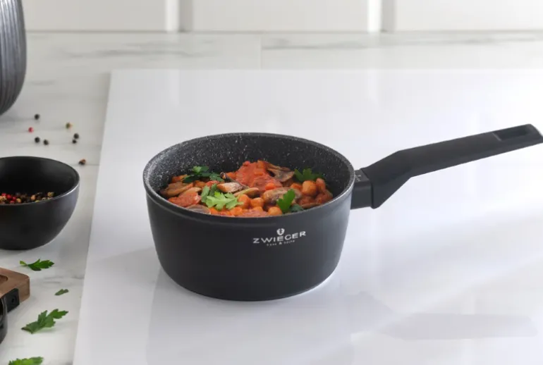 ZWIEGER FORTE Komplet garnków z pokrywkami 8 el /16, 18, 20, 24 cm/ aluminium