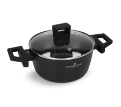 ZWIEGER FORTE Komplet garnków z pokrywkami 6 el /16, 18, 20 cm + Patelnia 20, 24, 28 cm+ pokrywki silikonowe / aluminium