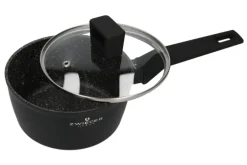 ZWIEGER FORTE Komplet garnków z pokrywkami / 16, 18, 20, 24 cm + Patelnie 20, 24, 28 cm + Pokrywki szklane KAIA HOME