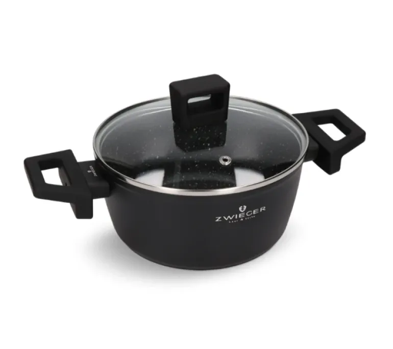 ZWIEGER FORTE Komplet garnków z pokrywkami 4 el /18, 20 cm / aluminium
