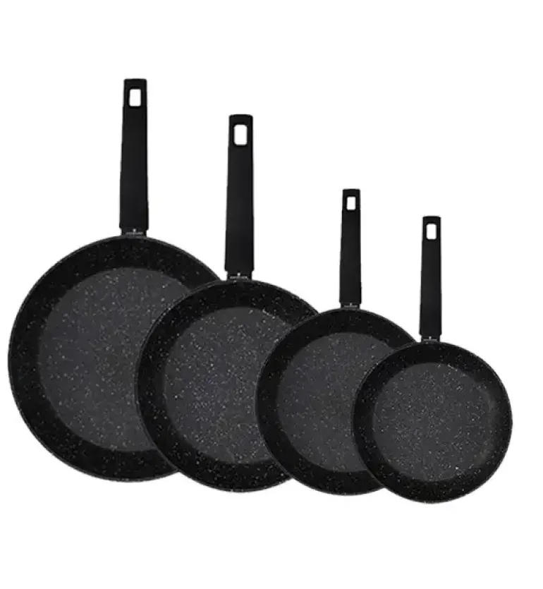 ZWIEGER FORTE Komplet Patelnia aluminiowa 20, 24, 26, 28 cm / powłoka granitowa PFLUON / indukcja
