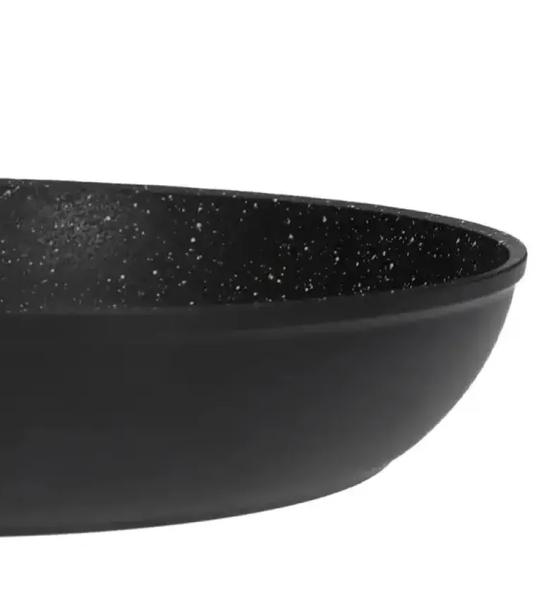 ZWIEGER FORTE Komplet patelnia aluminiowa 28 cm / powłoka granitowa PFLUON + pokrywka silikonowa