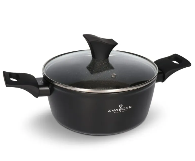 ZWIEGER GABRO ALU Garnek z pokrywką 22 cm / 3,2 L / aluminium / powłoka ceramiczna