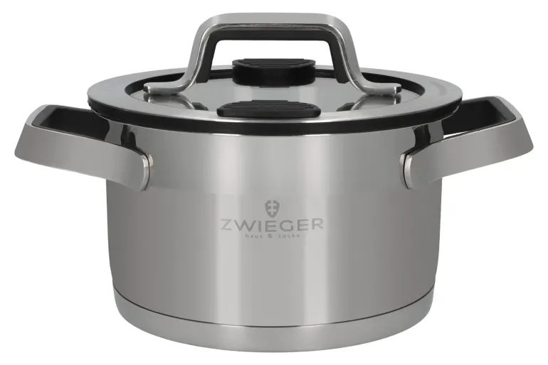 ZWIEGER KLASSIKER PRO BLACK Komplet garnków z pokrywkami 8 el / stal nierdzewna