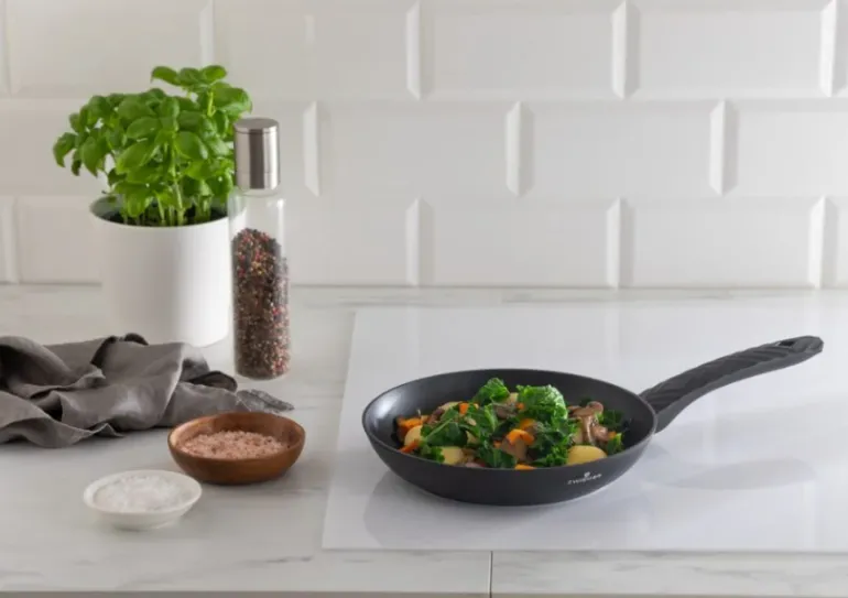 ZWIEGER LOVRO Komplet Patelnia 20, 24, 28 cm + pokrywki | aluminium | powłoka PFLUON indukcja