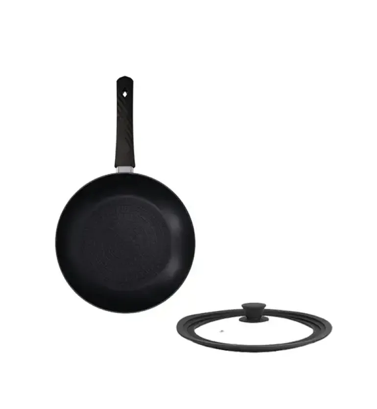 ZWIEGER LOVRO Patelnia 20 cm + pokrywka silikonowa | aluminium | powłoka PFLUON indukcja