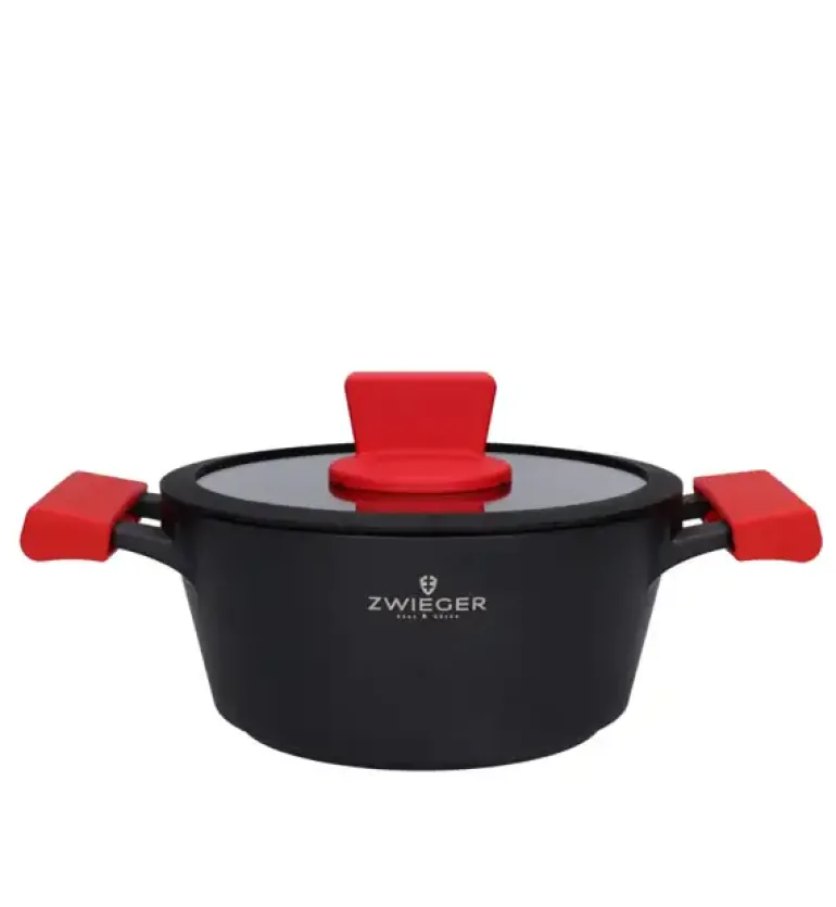 ZWIEGER OBSIDIAN Garnek z pokrywką 2l/ 20 cm GREBLON C3+