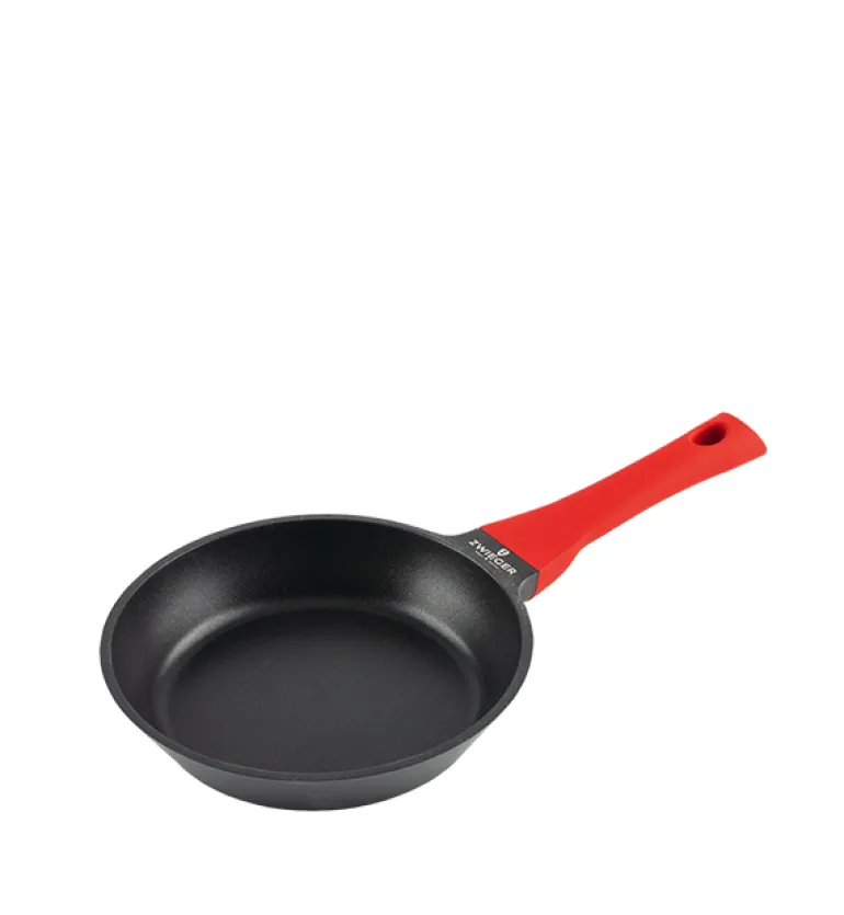 ZWIEGER OBSIDIAN Komplet Garnki 6 el z pokrywkami 5,5l/ 3,5l/ 2l + Rondel + Patelnie 20, 24, 28 cm + Wok 32 cm / GREBLON
