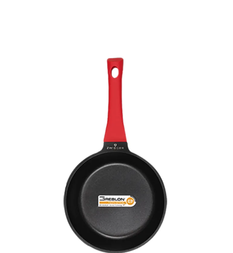 ZWIEGER OBSIDIAN Komplet Garnki 6 el z pokrywkami 5,5l/ 3,5l/ 2l + Rondel + Patelnie 20, 24, 28 cm + Wok 32 cm / GREBLON