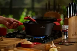 ZWIEGER OBSIDIAN Komplet garnków z pokrywkami 1l, 3l, 5l/ GREBLON C3+