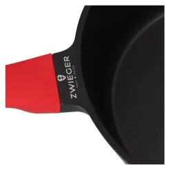 ZWIEGER OBSIDIAN Komplet Garnki 6 el z pokrywkami 5,5l/ 3,5l/ 2l +rondel + patelnie 20, 24, 28 cm + głęboka 28 cm / GREBLON