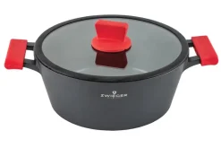 ZWIEGER OBSIDIAN Komplet garnków z pokrywkami 3 L, 5 L / GREBLON C3+