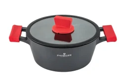 ZWIEGER OBSIDIAN Komplet garnków z pokrywkami 3 L, 5 L / GREBLON C3+