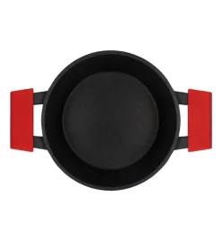 ZWIEGER OBSIDIAN Komplet Garnki 6 el z pokrywkami 5,5l/ 3,5l/ 2l GREBLON