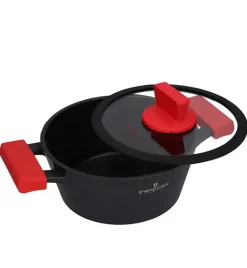 ZWIEGER OBSIDIAN Komplet Garnki 6 el z pokrywkami 5,5l/ 3,5l/ 2l +rondel / GREBLON C3+