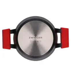 ZWIEGER OBSIDIAN Komplet Garnki 6 el z pokrywkami 5,5l/ 3,5l/ 2l +rondel / GREBLON C3+