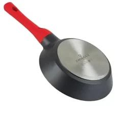 ZWIEGER OBSIDIAN Komplet patelni 24,28 cm + patelnia grillowa 28 cm + pokrywka 24, 28 cm / powłoka GREBLON C3+ non- stick