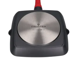 ZWIEGER OBSIDIAN Komplet patelni 20,28 cm + patelnia grillowa 28 cm / powłoka GREBLON non- stick
