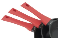 ZWIEGER OBSIDIAN Komplet patelni 20,28 cm + patelnia grillowa 28 cm / powłoka GREBLON non- stick