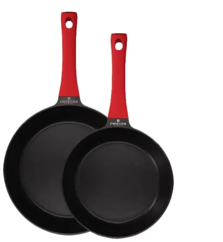 ZWIEGER OBSIDIAN Komplet patelni z powłoką GREBLON non- stick/ 24, 28 cm
