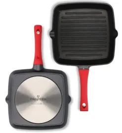 ZWIEGER OBSIDIAN Patelnia grillowa 28 cm GREBLON non- stick