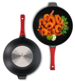 ZWIEGER OBSIDIAN Wok 32 cm GREBLON non- stick