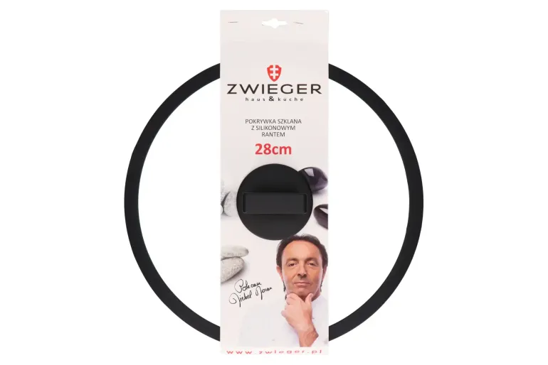 ZWIEGER Pokrywka szklana 28 cm/ Szkło hartowane