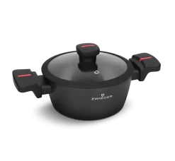 ZWIEGER RED LINE Garnek 1,8 L z pokrywką 18 cm / powłoka TitanEX