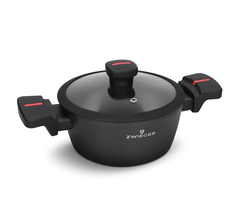 ZWIEGER RED LINE Garnek 1,8 L z pokrywką 18 cm / powłoka TitanEX