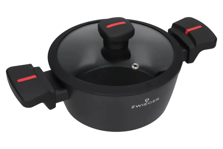 ZWIEGER RED LINE Garnek 1,8 L z pokrywką 18 cm / powłoka TitanEX