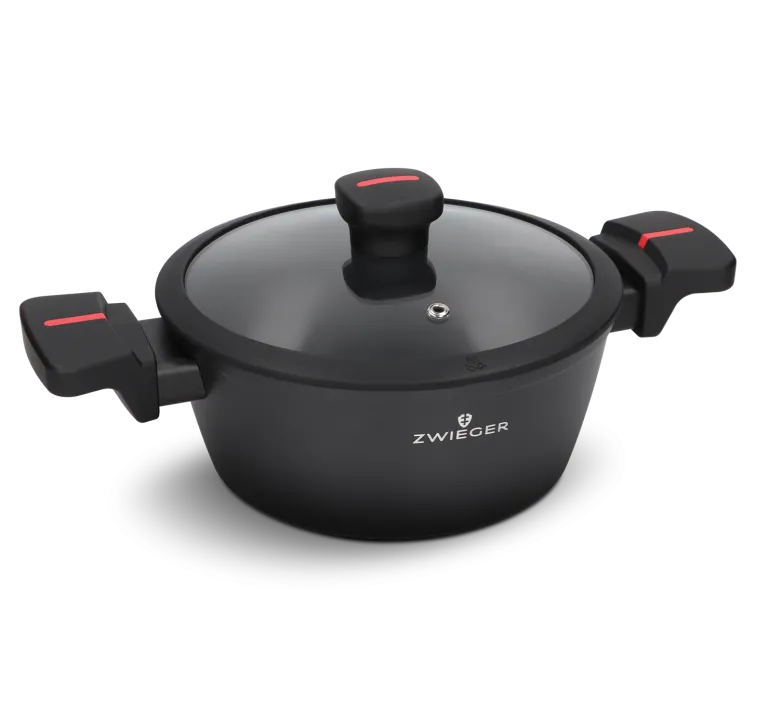 ZWIEGER RED LINE Garnek 2,2 L z pokrywką 20 cm / powłoka TitanEX